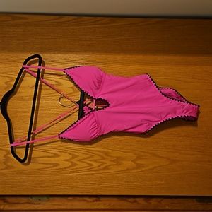 Lucky One Piece Fushia Bathing Suit